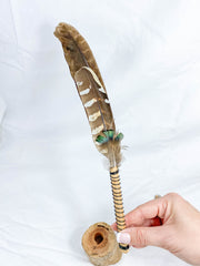 Gaia Healing Wand with Wooden Stand