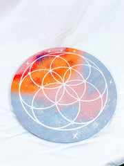 Wooden Seed of Life Grid Board