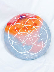 Wooden Seed of Life Grid Board