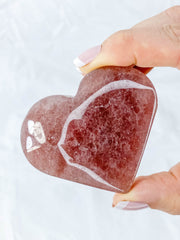 Strawberry Quartz Heart | Large