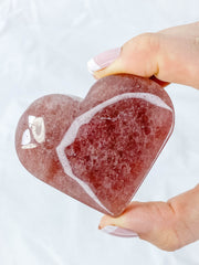 Strawberry Quartz Heart | Large