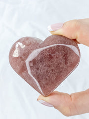 Strawberry Quartz Heart | Large