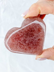 Strawberry Quartz Heart | Large