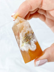 Flower Agate Polished Point | Small