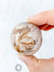 Flower Agate Sphere | Medium