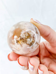 Flower Agate Sphere | Medium