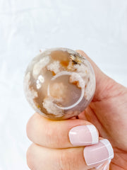 Flower Agate Sphere | Medium