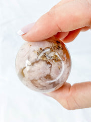 Flower Agate Sphere | Medium