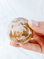 Flower Agate Sphere | Large