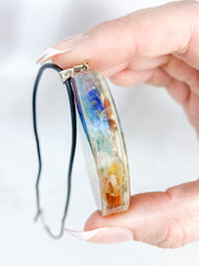 Chakra Merkaba Orgonite Pendant Black Cord