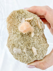 Stilbite Inclusions Cluster 356g