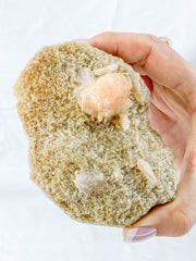 Stilbite Inclusions Cluster 356g