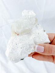 Apophyllite Morganite Cluster 221g