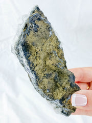 Apophyllite Glass Cluster with Chalcedony Stilbite 304g