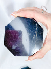 Shungite Octagon Plate | Medium