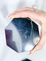 Shungite Octagon Plate | Medium