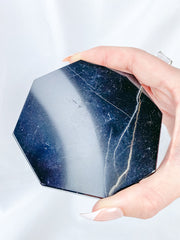 Shungite Octagon Plate | Medium