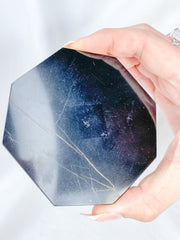Shungite Octagon Plate | Medium