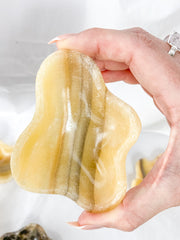 Zebra Aragonite Free Form Bowl | Large
