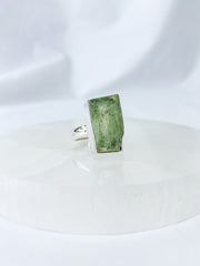 Green Kyanite Sterling Silver Ring