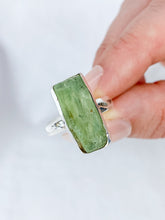 Green Kyanite Sterling Silver Ring