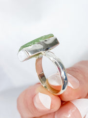 Green Kyanite Sterling Silver Ring