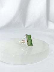 Green Kyanite Sterling Silver Ring