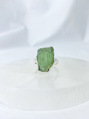 Green Kyanite Sterling Silver Ring
