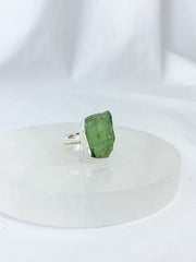Green Kyanite Sterling Silver Ring