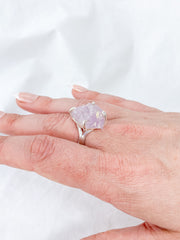 Kunzite Sterling Silver Ring