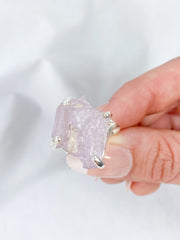 Kunzite Sterling Silver Ring