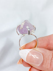 Kunzite Sterling Silver Ring