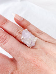 Kunzite Sterling Silver Ring
