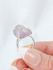 Kunzite Sterling Silver Ring