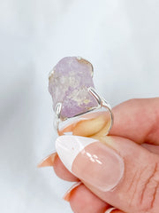 Kunzite Sterling Silver Ring