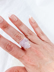 Kunzite Sterling Silver Ring