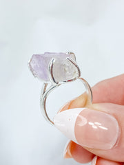 Kunzite Sterling Silver Ring