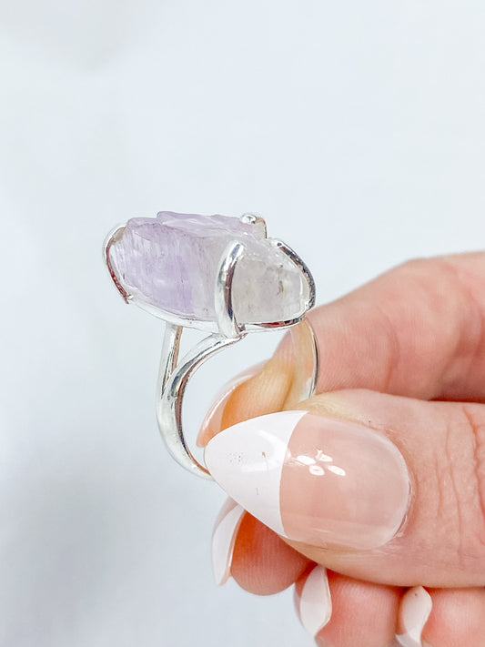 Kunzite Sterling Silver Ring