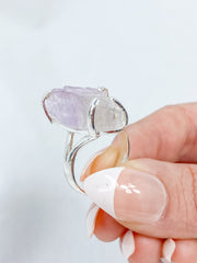 Kunzite Sterling Silver Ring