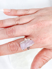 Kunzite Sterling Silver Ring