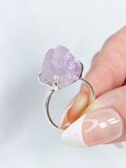 Kunzite Sterling Silver Ring