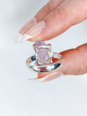 Kunzite Sterling Silver Ring