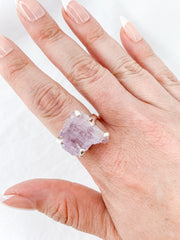 Kunzite Sterling Silver Ring