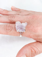 Kunzite Sterling Silver Ring