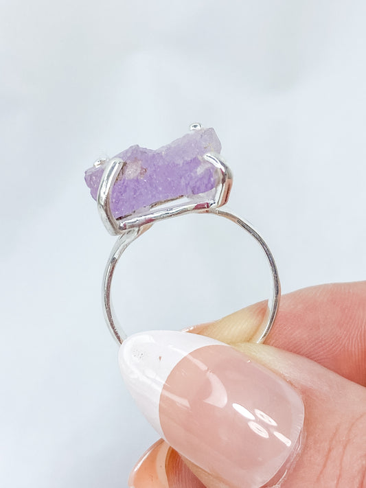 Kunzite Sterling Silver Ring