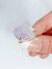 Kunzite Sterling Silver Ring