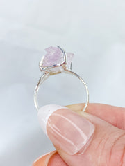 Kunzite Sterling Silver Ring