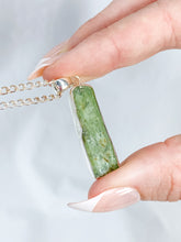 Green Kyanite Sterling Silver Pendant
