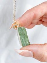Green Kyanite Sterling Silver Pendant