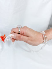 Clear Quartz 108 Mala Beads